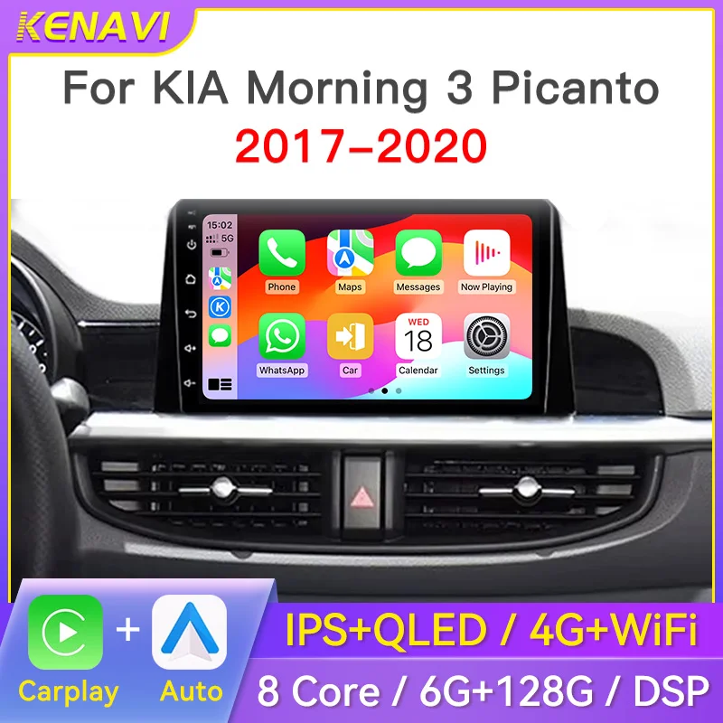 

2 Din Android Car Stereo Radio Multimedia Video Player For Kia Morning 3 Picanto 2017-2020 Navigation GPS Carplay Auto Head Unit