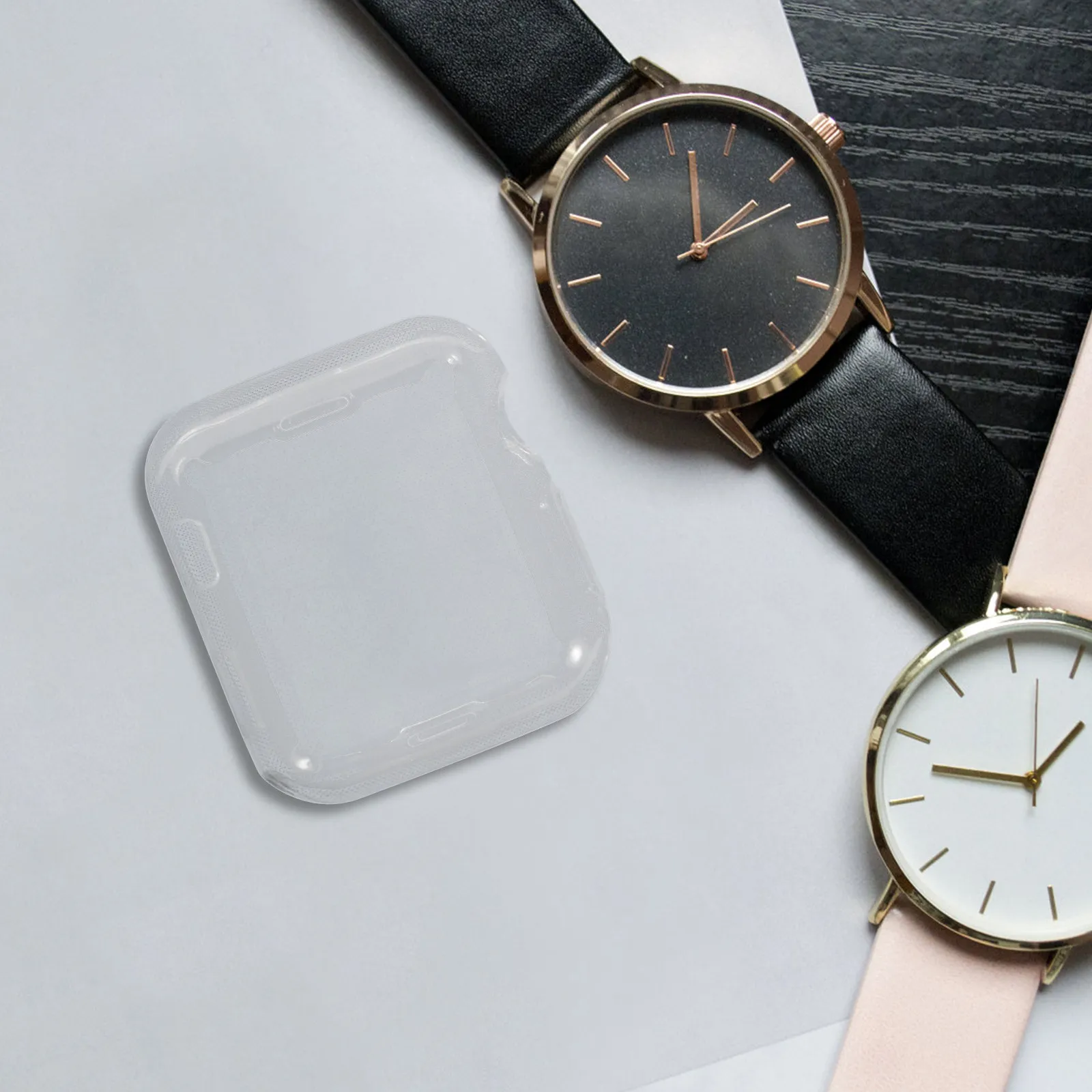 Ultra Slim Dual Layer PU Watch Protective Cover for Series 2 and Series 3 38Mm Scratch Resistant Bumper Case Watch