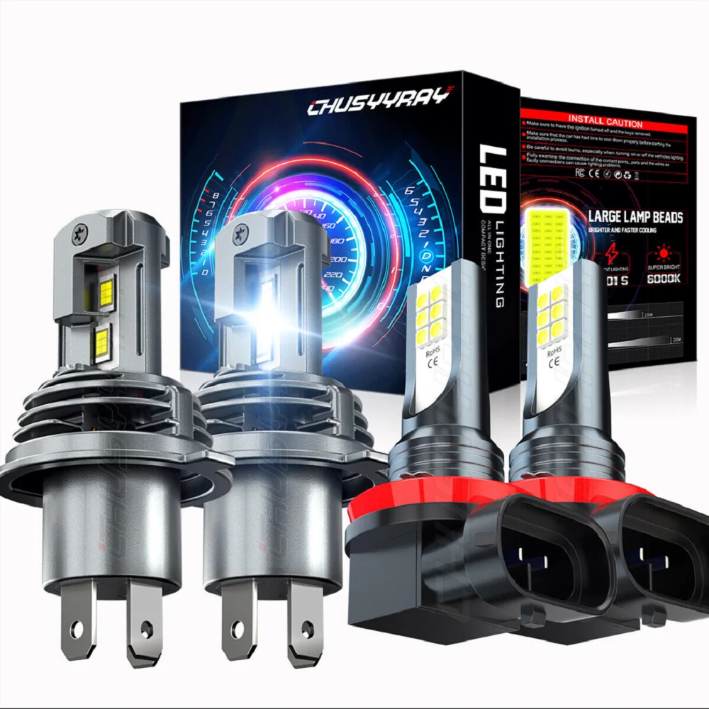 

CHUSYYRAY Car lights For 2007-2014 Honda CRV CR-V LED Headlight Fog Light High Low Dual Beam Bulbs M5 Car accsesories