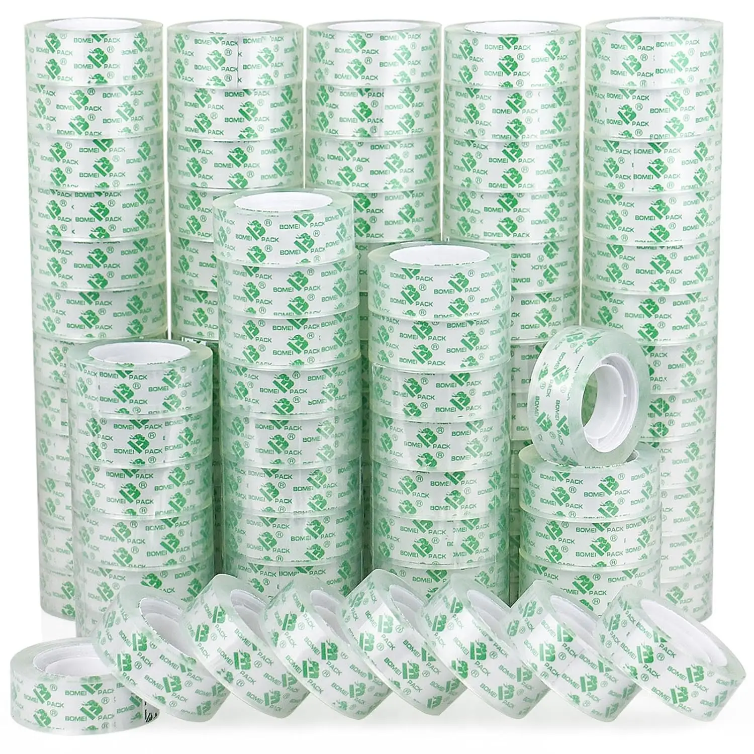 

96 Rolls Cry l Clear Transparent Tape, tionery Tape Refills Rolls for Dispenser, 3/4 in x 900 in,1 inch Core, Gift Wr
