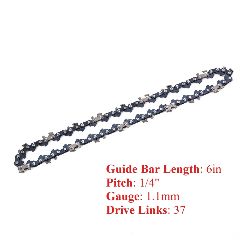 4/6/8/12Inch Electric Chainsaw Chain 1/4' Pitch 0.043' Gauge 28/36/45/47/48DL Manganese Steel for Electric Chainsaw Parts