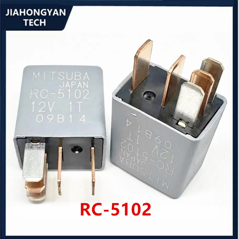 Oryginał do przekaźnika samochodowego MITSUBA RC-5102, jeden otwarty i jeden zamknięty, 5-pinowy 12V