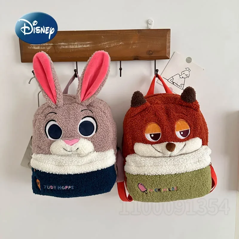 

Disney Zootopia New Children's Backpack 3D Cartoon Cute Plush Backpack Fashion Personalized Children's Backpack High Quality