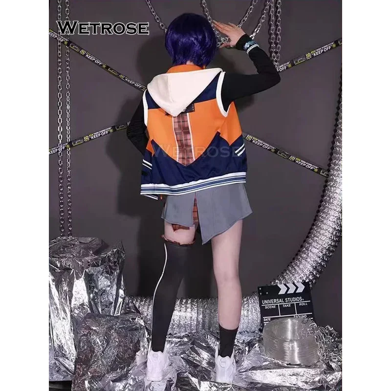 

【Wetrose】 Белль Косплей Костюм ZZZ Zenless Zone Zero Wise Man Woman Girl Player Akira Bel Полный комплект парика Хэллоуин Рождество