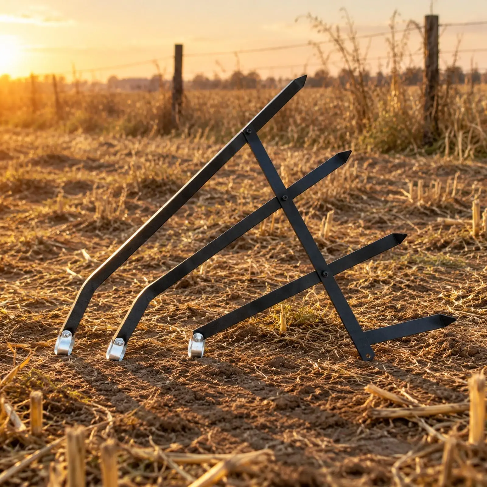 Grass Support Frame for Mower Attachment with Rigid Bar and Bracket Design Metal Crop Director for Harvesting