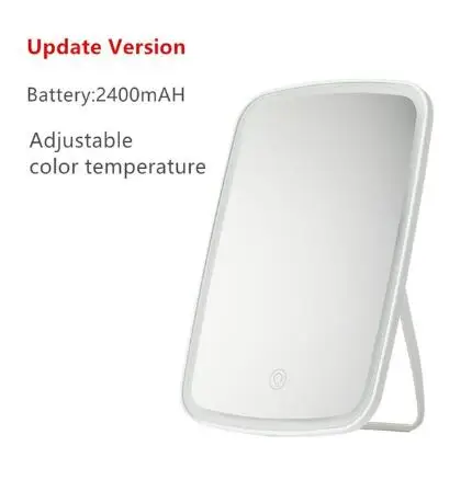 أحدث الأردن و جودي ذكي المحمولة مرآة المكياج المزودة بمصباح ليد سطح المكتب كشاف ليد محمول خفيف قابل للطي مرآة عنبر سطح المكتب