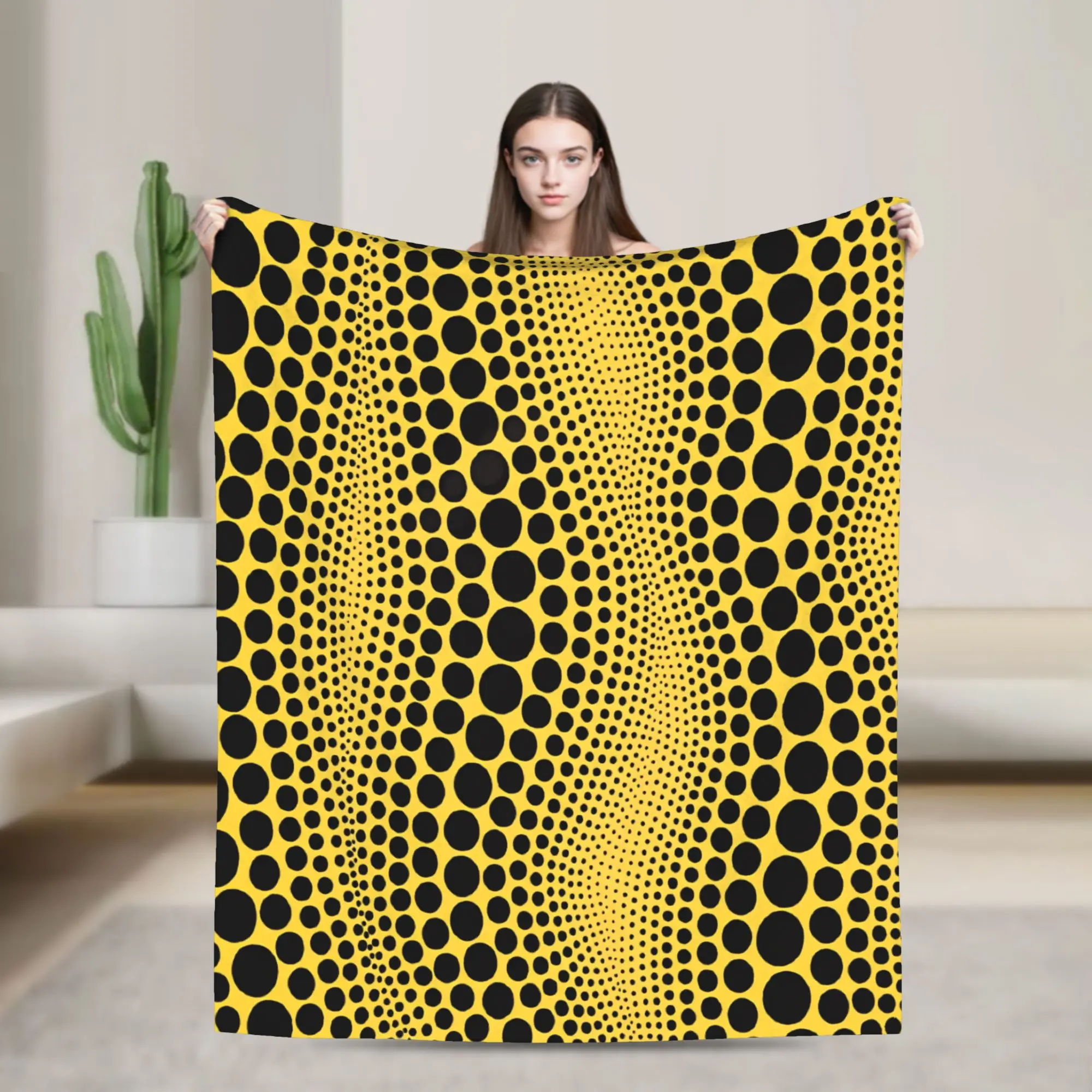Dots Infinity Yayoi Kusama Blanket Quality Warm Cozy  Throw Blanket Autumn Travel Car Chair Sofa Bed Casual Bedspread