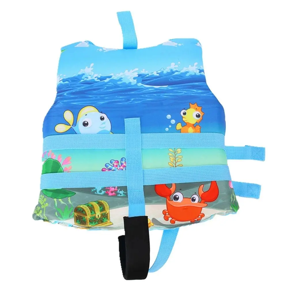 Veste flottante de natation pour enfants, veste de flottaison de dessin animé pour bébé, sports de pataugeoire imbibés, bleu et jaune