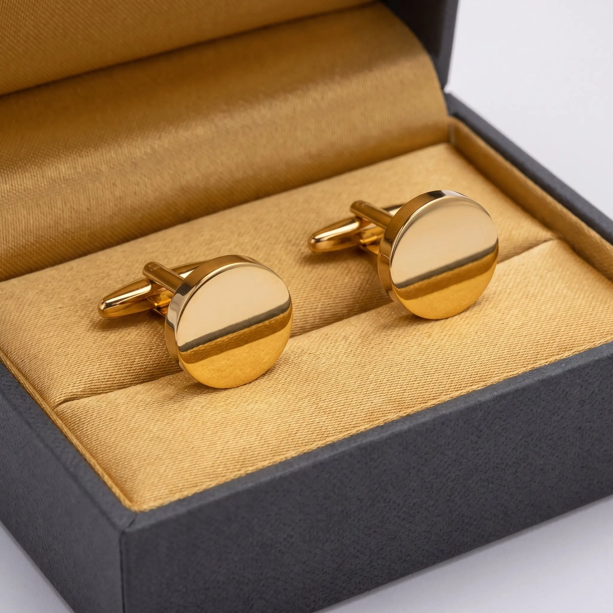 2 Pcs Birthday Cufflinks Gift for Special Occasions Formal Tuxedo Husband Anniversary