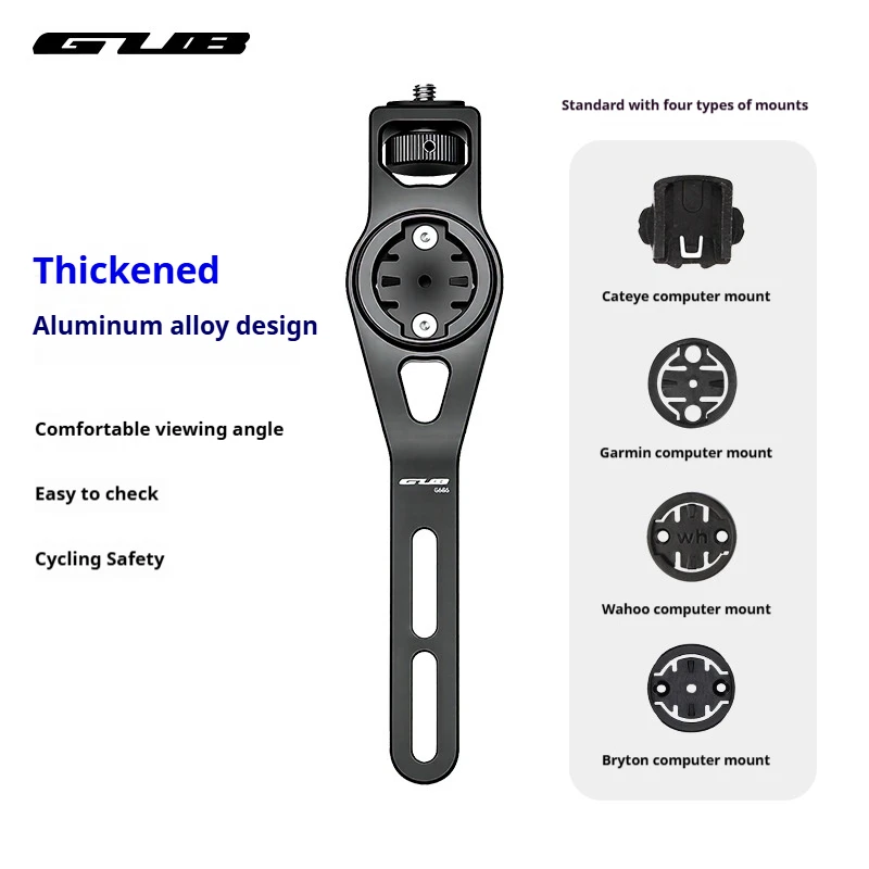 Support de fixation pour éclairage de vélo GUB MTB, en alliage d'aluminium, rotatif, support GPS pour vélo, caméra 360° pour vélos de montagne et de route