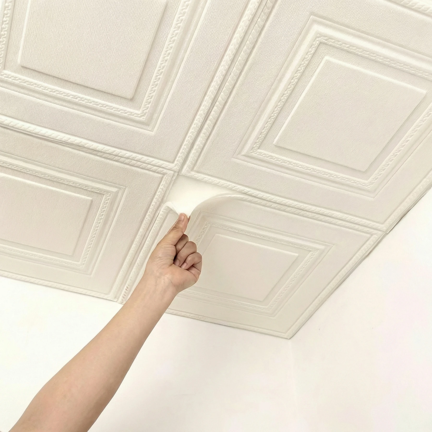 Waterproof Anti-collision Foam Wallpaper 35cmx35cm Self Adhesive Wall Sticker Ceiling Living Household Warm Wall Art Decor