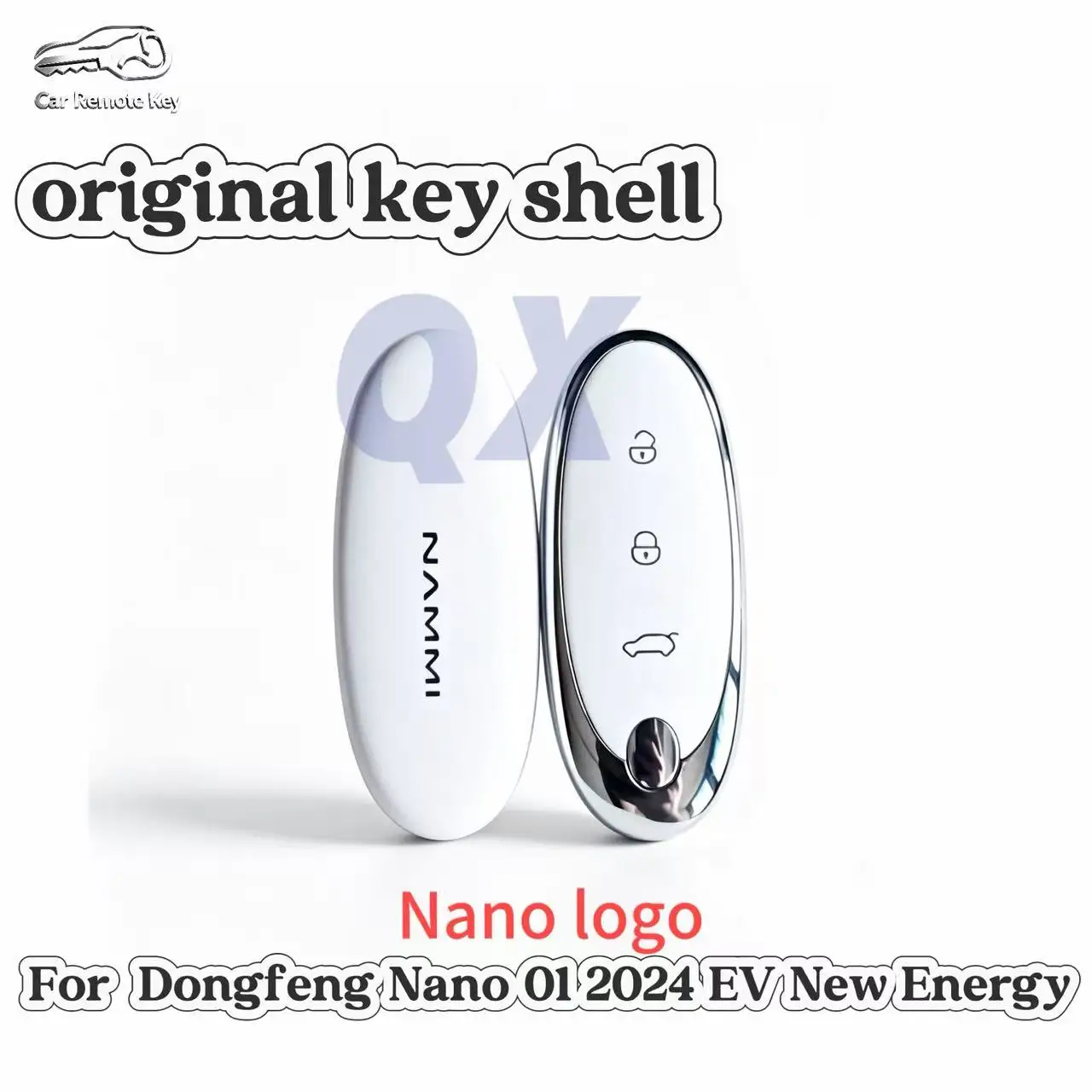 riginal Smart Card Remote Car Key shell Replacement Fit for Dongfeng Nano 01 2024 EV New Energy