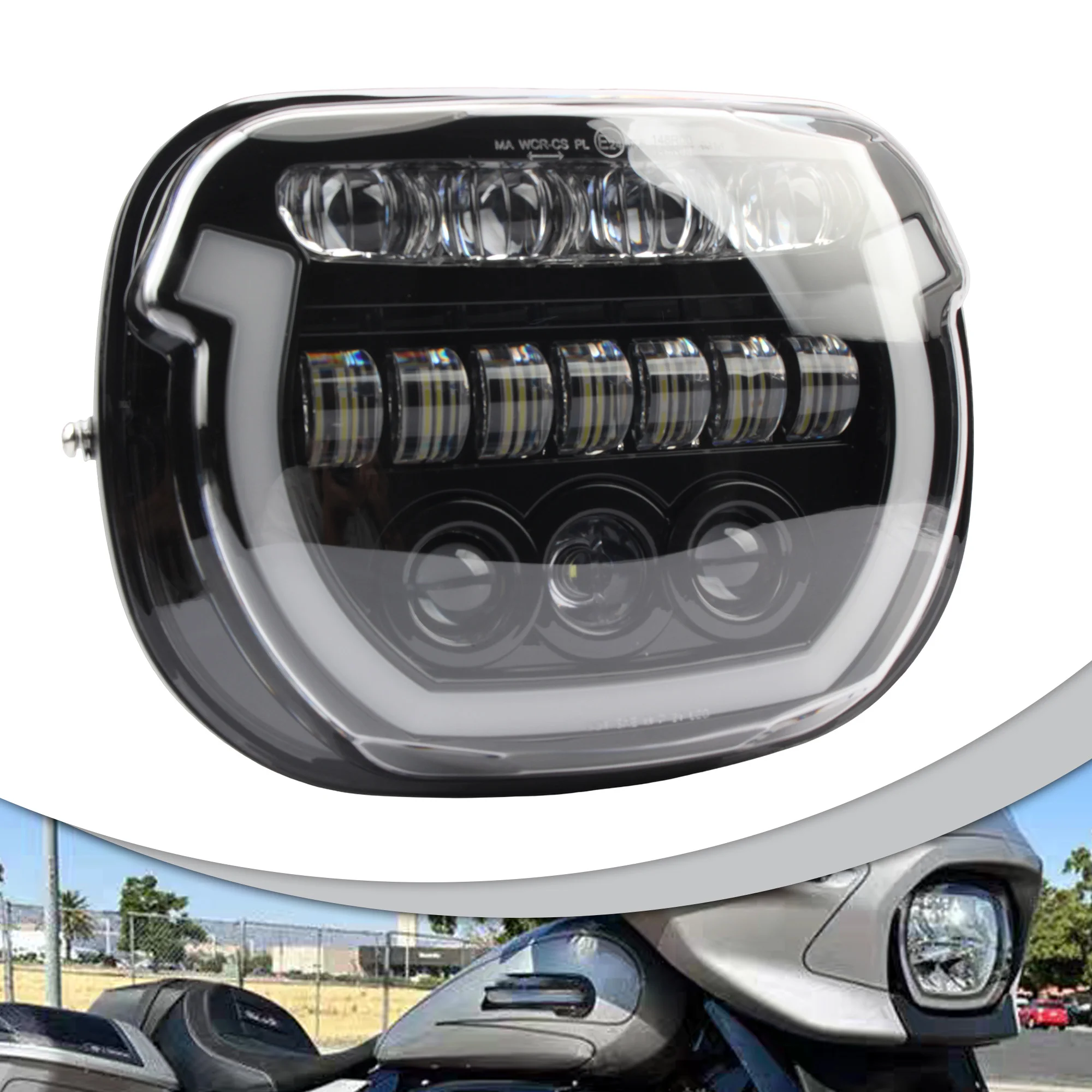 

Motorcycle E24 LED Headlights High/Low Beam DRL For Harley Touring Street Glide CVO SE FLHXSE FLHX I Ultra FLHXU 2023 2024 2025
