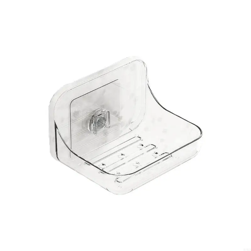   Modern Wall Mounted Soap Dish with Drainage Holes Soap Container Holder for Household Hotel Bathroom Application