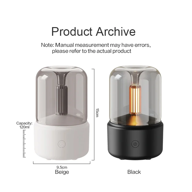 Kinscoter  New Design Essential Oil Diffuser Ultrasonic Air Humidifier Candle Aroma Diffuser For Room Hotel