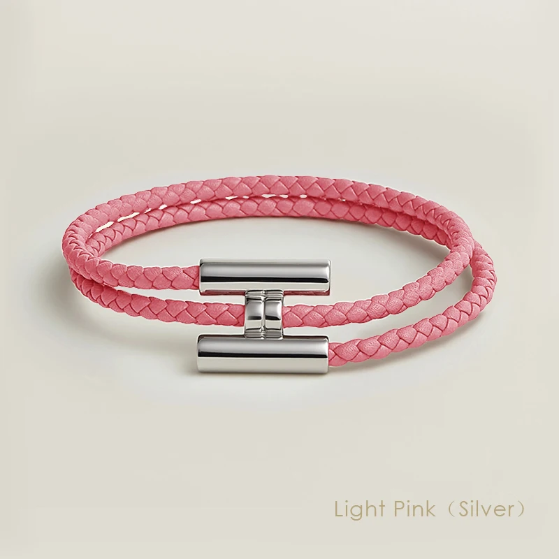 MOONLIGHT Klassisches Design Magnetisches H-Knopf-Armband für Damen Leder-Charm-Armband Hochwertiges Paar-Geschenk Großhandel