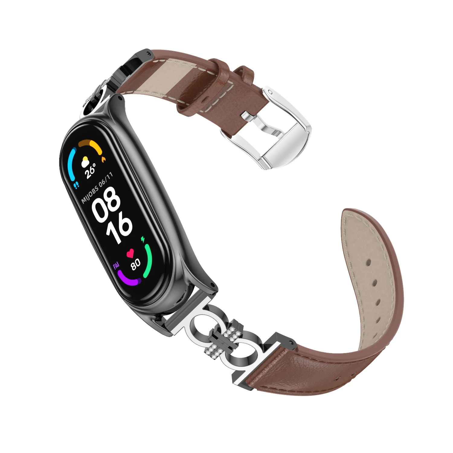 Mi Band 6 5 Strap Watchband for Xiaomi Smart Band 6 Strap Miband 5 Leather Wristband