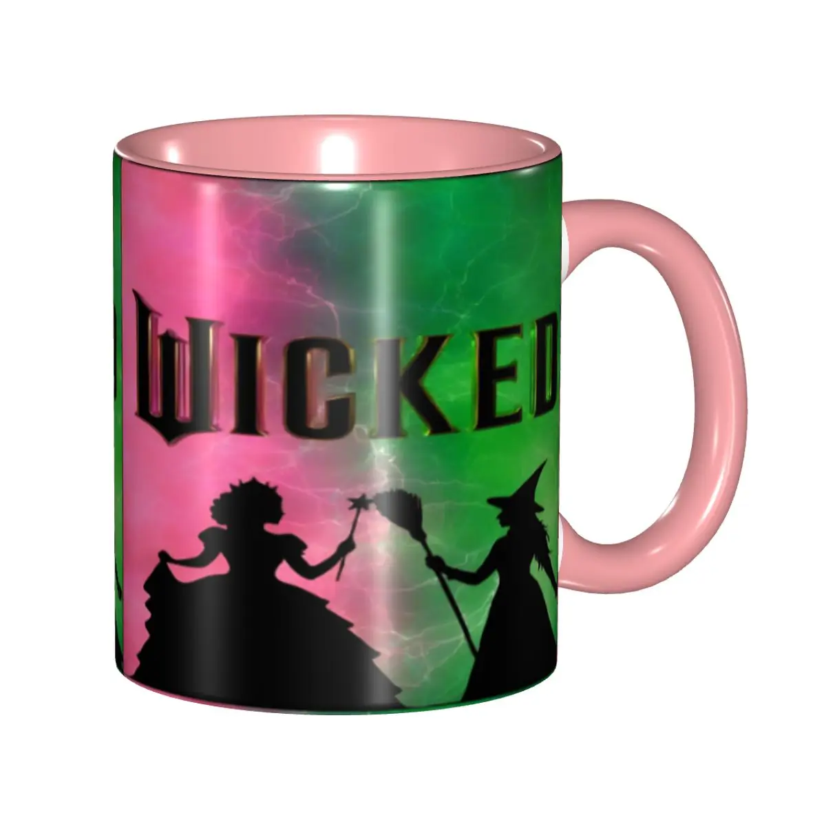Wicked For Good 2025 Movie Gift Mug for Kids Adult Fun Elphaba and Glinda Tea Cup Present for Office
