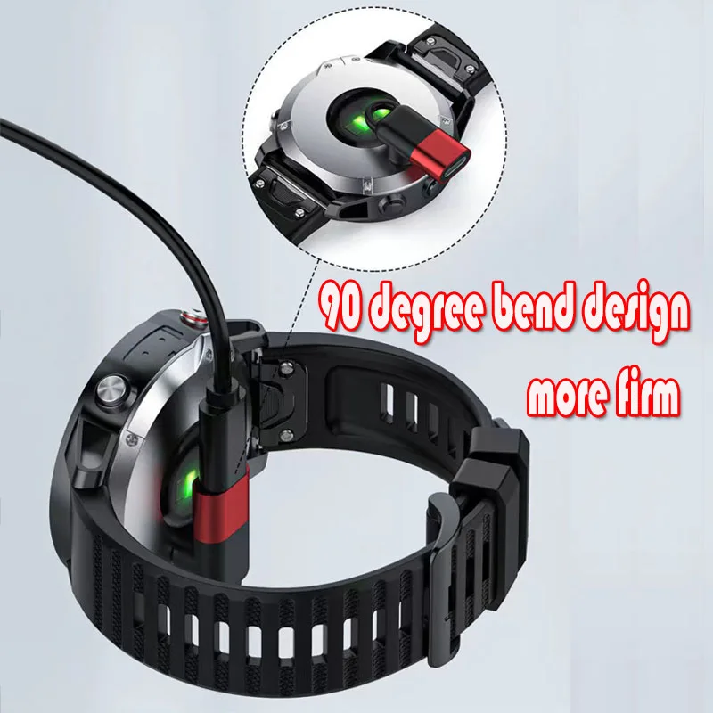 Adattatore per caricabatterie per Garmin Fenix 7/6/5 instinct 2S Venu 2 plus convertitore di ricarica per orologio EPIX tipo C/Micro/ios USB femmina a 4pin