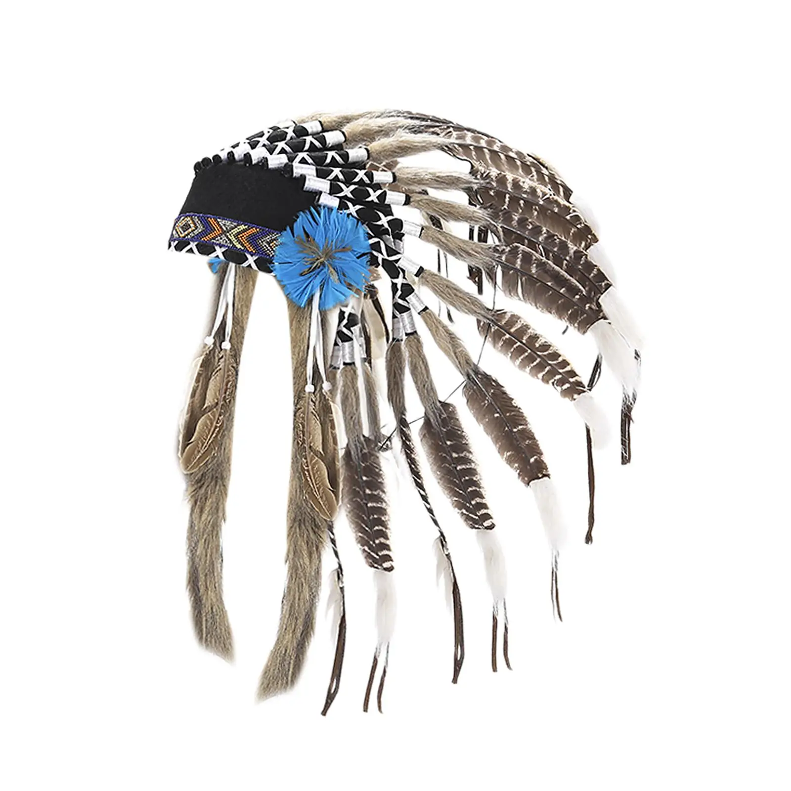 

Artificial Feather Headdress Headwear for Stage Performance Dance Role Playing