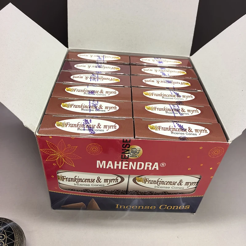 Mahendra 12Boxes Incense Cones，Frankness Patchouli Various Fragrances for Home Meditation and Mood Relief, Convenient To Carry.