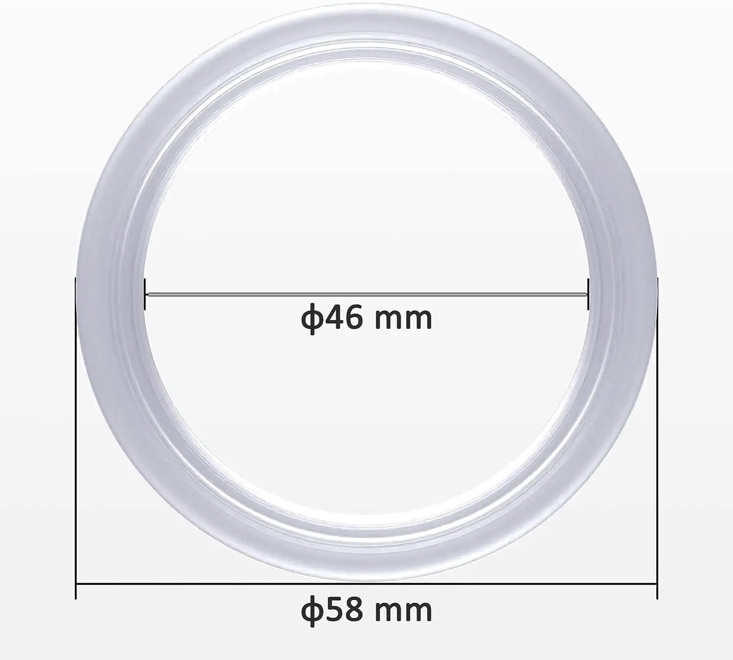 Für Delonghi Dedica EC680/685 Dichtungsring, 57mm Langlebiger Silikon-Dampfring, Ersatzteile für die Brühgruppe – Detail 2