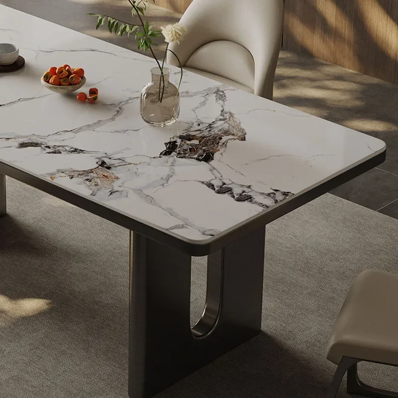 

Organizer Rectangle Dining Table Mobile Minimalist Fashion Desk Extensible Bench Table Patio Dining Mesas De Comedor Furniture