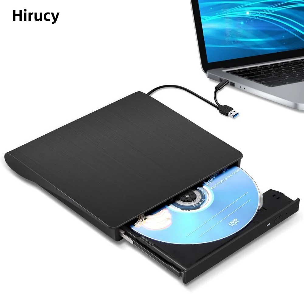 

USB 3.0 USB C External CD/DVD RW Drive Read Burner Portable DVD Player Optical Drives For Laptop PC Windows 11 10 Linux MacOS