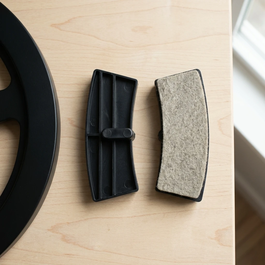 Exercise Bike Brake Pads Heat-Resistant Friction Plates Noise Reduction for Home Gym Spin Bike Flywheel Parts Durable Set