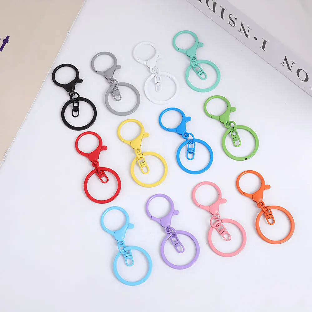 Candy Color Key Ring Keychain Set, 10/20/50pcs