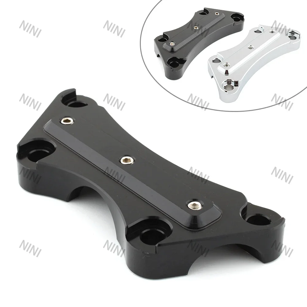 

Chrome/Black Motorcycle For Harley Davidson Touring Models 1997-2019 Handlebar Clamp 1" Handlebar Risers Top Clamp