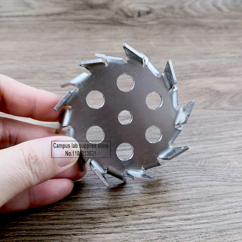 1piece Laboratory Round Stainless Steel Dispersion Disc Stirring Plate with Diversion Hole for Mixer