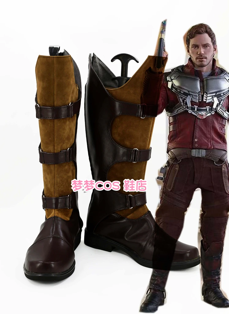 Star Lord Peter Quill Cosplay Shoes Halloween Carnival Boots Custom Made