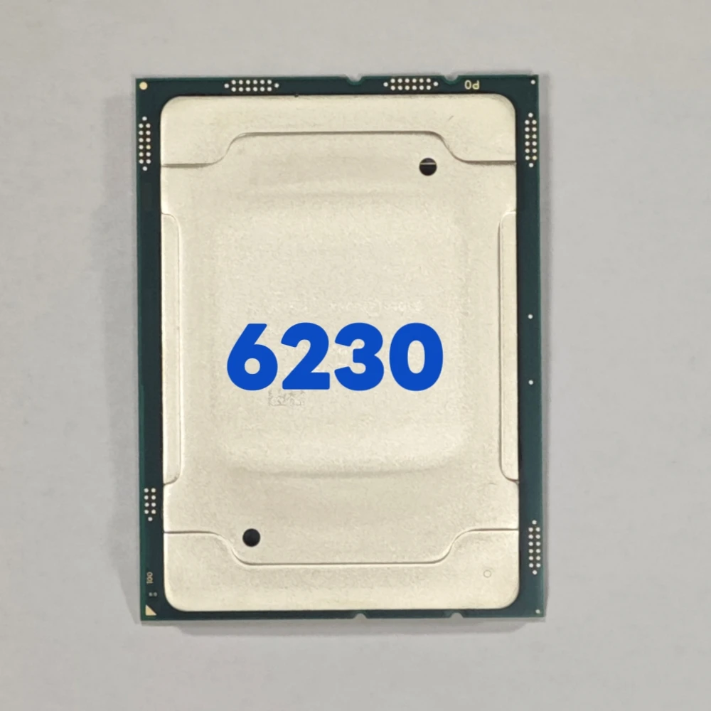 

Серверный процессор Xeon Gold 6230, 20 ядер, основание 2,1 ГГц, кэш 27,5 МБ для высокой плотности, 100% тестирование, б/у серверный процессор