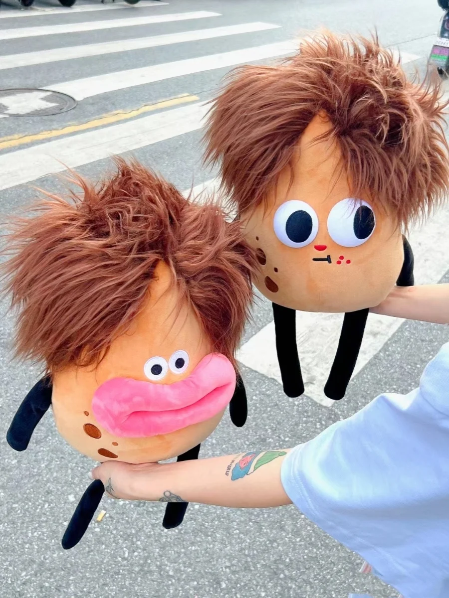 

Pillow ugly cute doll pp cotton plush soft creative funny cartoon color matching birthday gift unisex bedding ornament 30cm 1Pc
