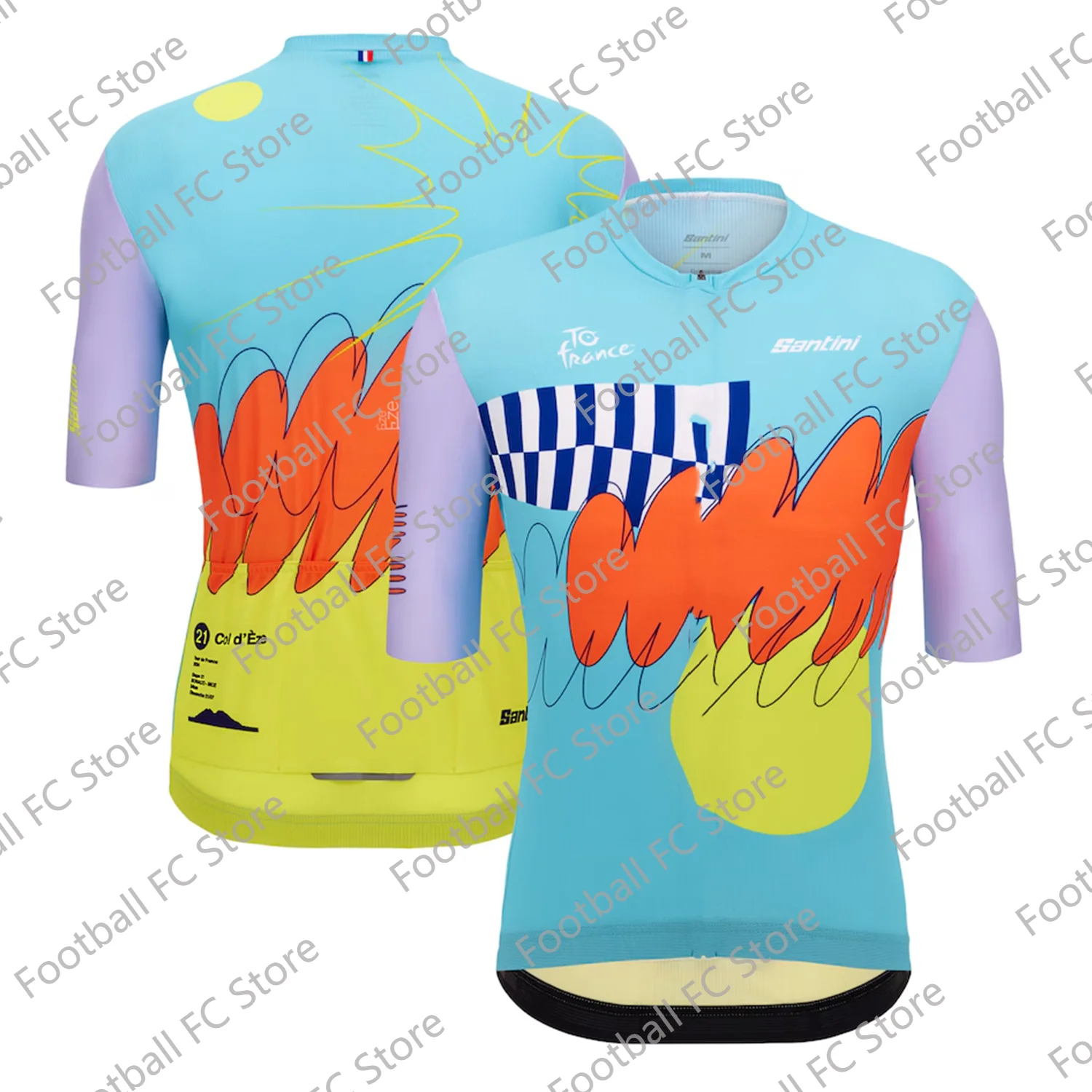 

2024 New Arriavl France 2024 Nice Arrival Jersey Summer Bicycle Racing Cotton T-shirt