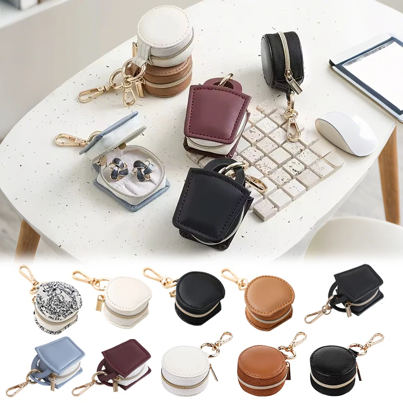 

Portable Round Jewelry Box Travel Jewelry Storage Accessories Organizer For Teens Bridesmaid Gift Birthday Gift