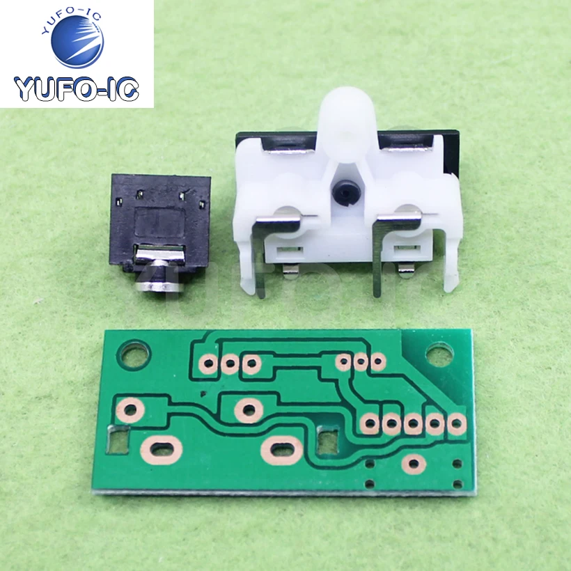 Free Ship 1PCS Audio Input Board Lotus Zuo + 3.5mm Yin Pin Zuo Wiring Lead Plate Amplifier Chassis DIY