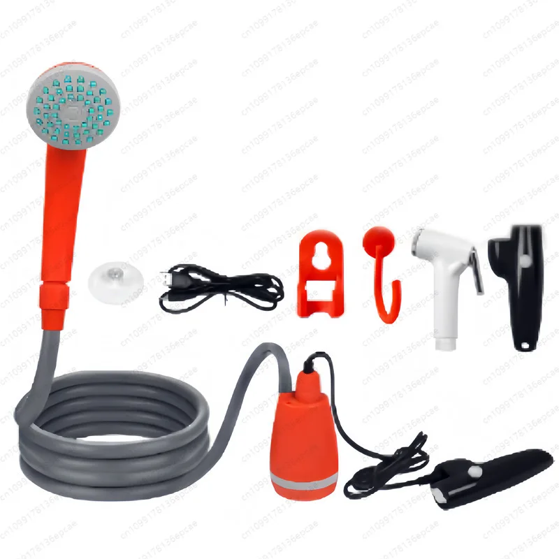 

Portable Camping Shower Outdoor USB Charging 12v Electric Camping Shower Kit