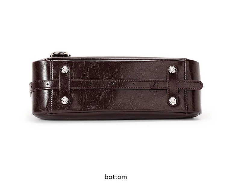 Aidrani Damen-Schultertasche aus echtem Rindsleder mit Anhänger, geräumige Crossbody-Reisetasche im Hobo-Stil – Detail 12