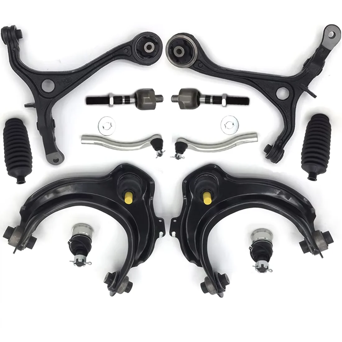 

TOPICKSAP 12pcs Front Upper & Lower Control Arm & Ball Joint Assembly Set of Kit for Honda Accord V6 3.0L 2003 2004 2005