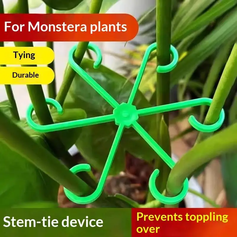 4-piece Set Of Plant Stem Support Clips, Horticultural Plant Turtle Back Bamboo Support Fixator, Hydroponic Tree Branch Fixatio