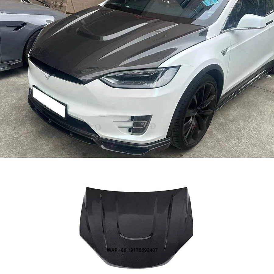 

CMST Style Carbon Fiber Engine Hood forTesla Model X 2021+ Upgraded Front Hood Bonnet Cover Bodykit