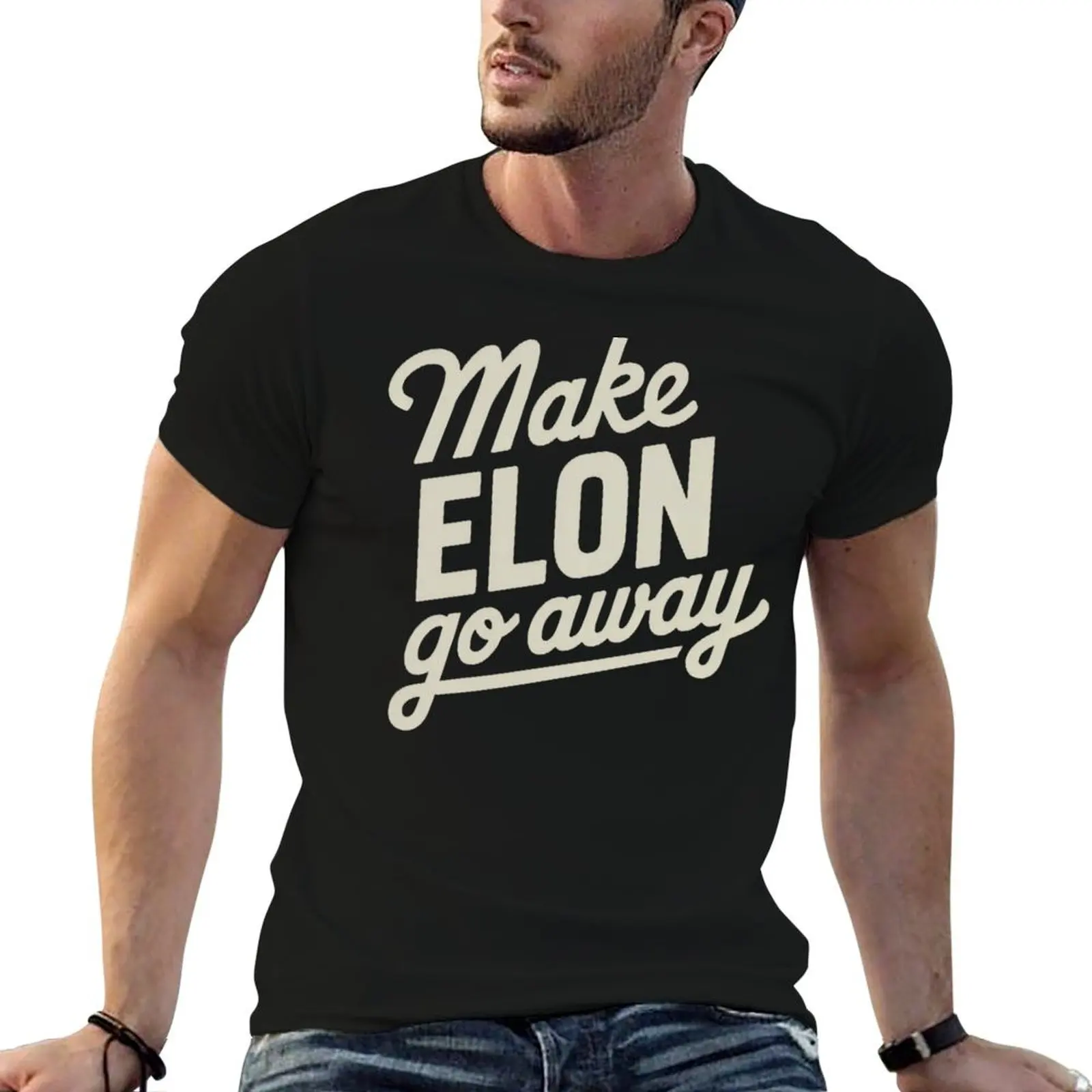 

t shirts T-Shirt shirts for Away man Anti-Elon tees Elon Go cotton Anti-Elon graphic Musk t man Make