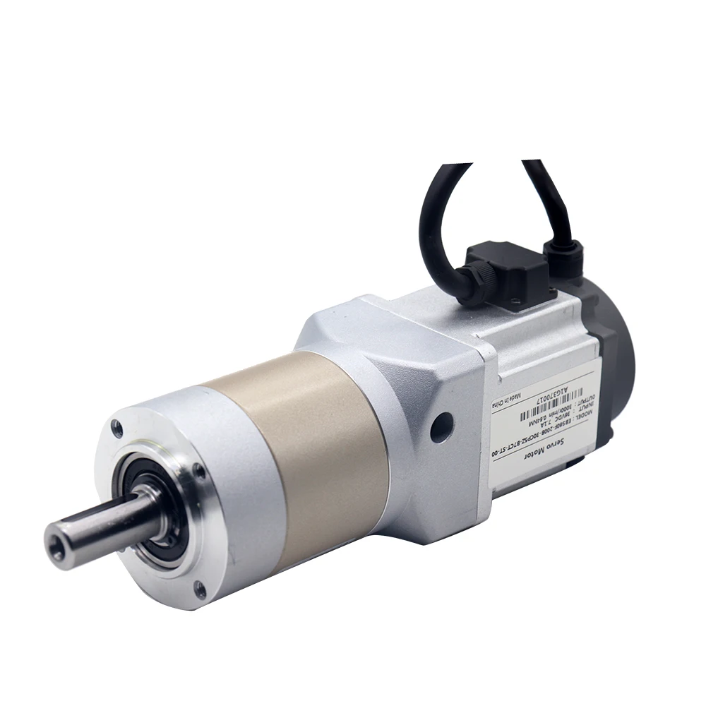 High Precision 60mm DC24V 200W 3000rpm 1:50 Reduction Ratio Servo Motor for Speed Gate Turnstile