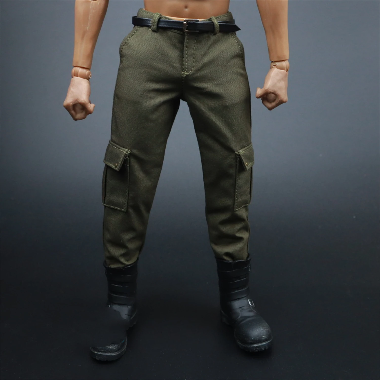 1/6 Scale Soldier Casual Dress Tooling Combat Multi-Pack Trousers Belt Accessories Model 12Inch Action Figure Body Doll DIY