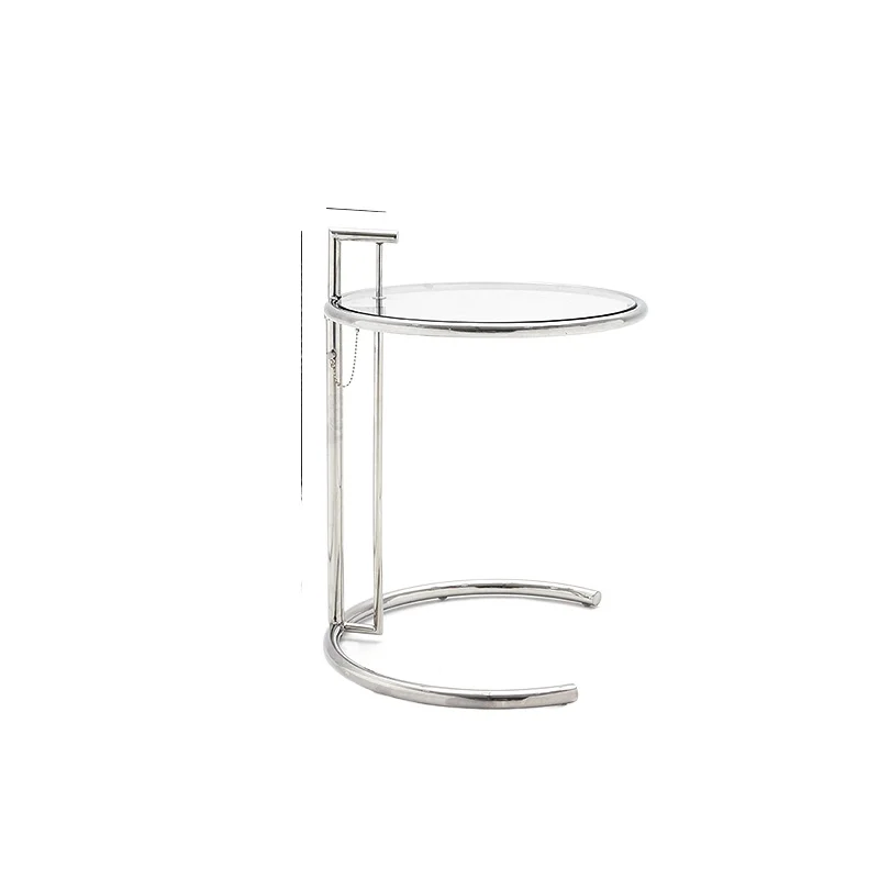 

Lifting edge few transparent glass corner few simple ins medieval round sofa Irene coffee table