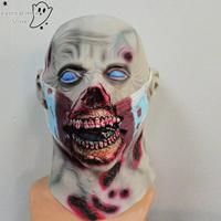 Halloween Zombie Headgear Latex Bloody Zombie Helmets Full Head Decor Terrible Party Cosplay Horror Mask Costume Accessories