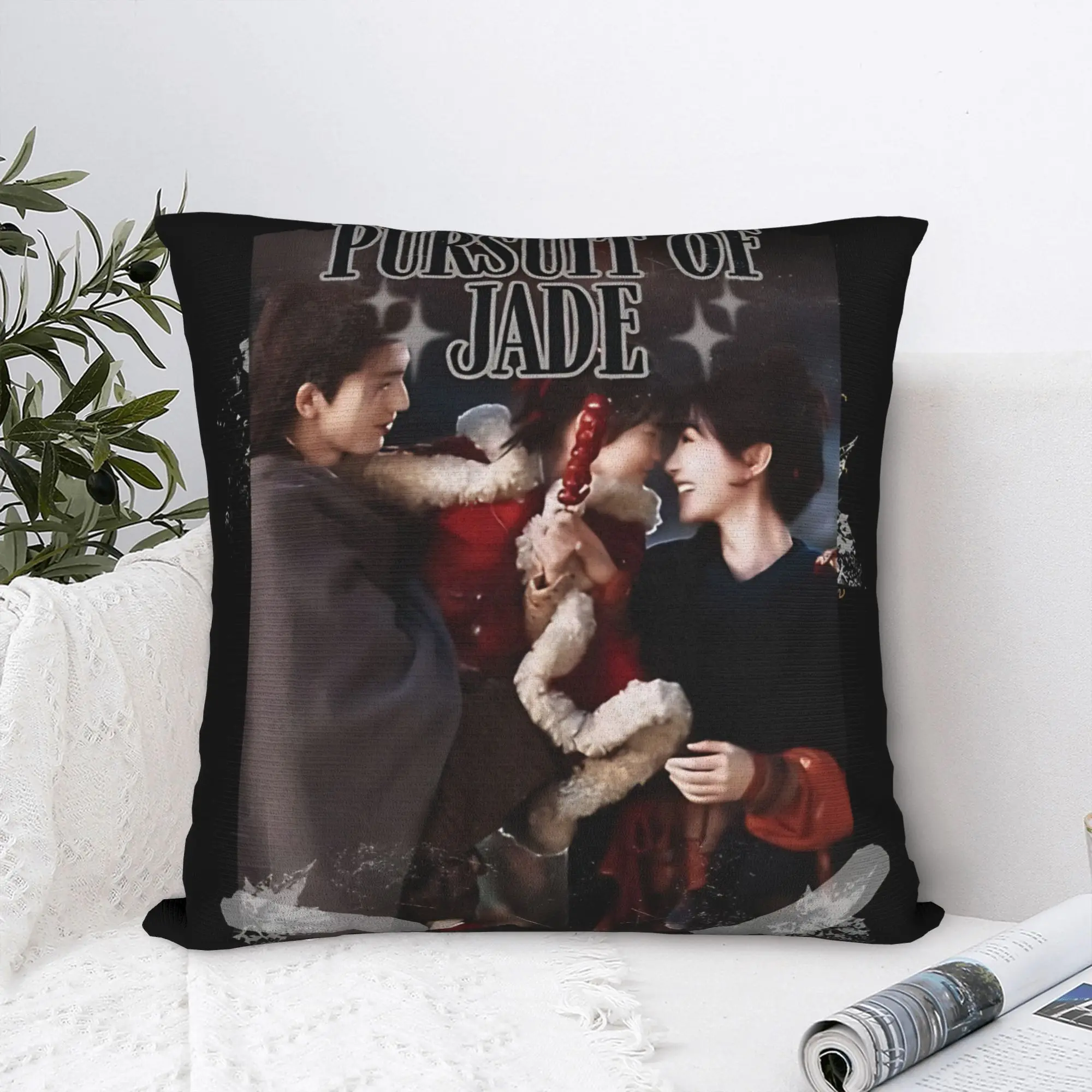 Pursuit of Jade Zhu Yu Square Pillow Case TV Drama Cushion Covers Novelty Zipper Decorative Pillowcase for Home 18
