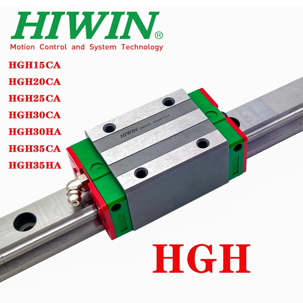 

New Original HIWIN Linear Guide Rail Slider Block HGH15CA HGH20CA HGH20HA HGH25CA HGH25HA Alloy Steel For 3D Printer CNC